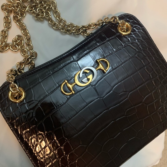 NWOT Gucci Zumi crocodile tote - Picture 15 of 16